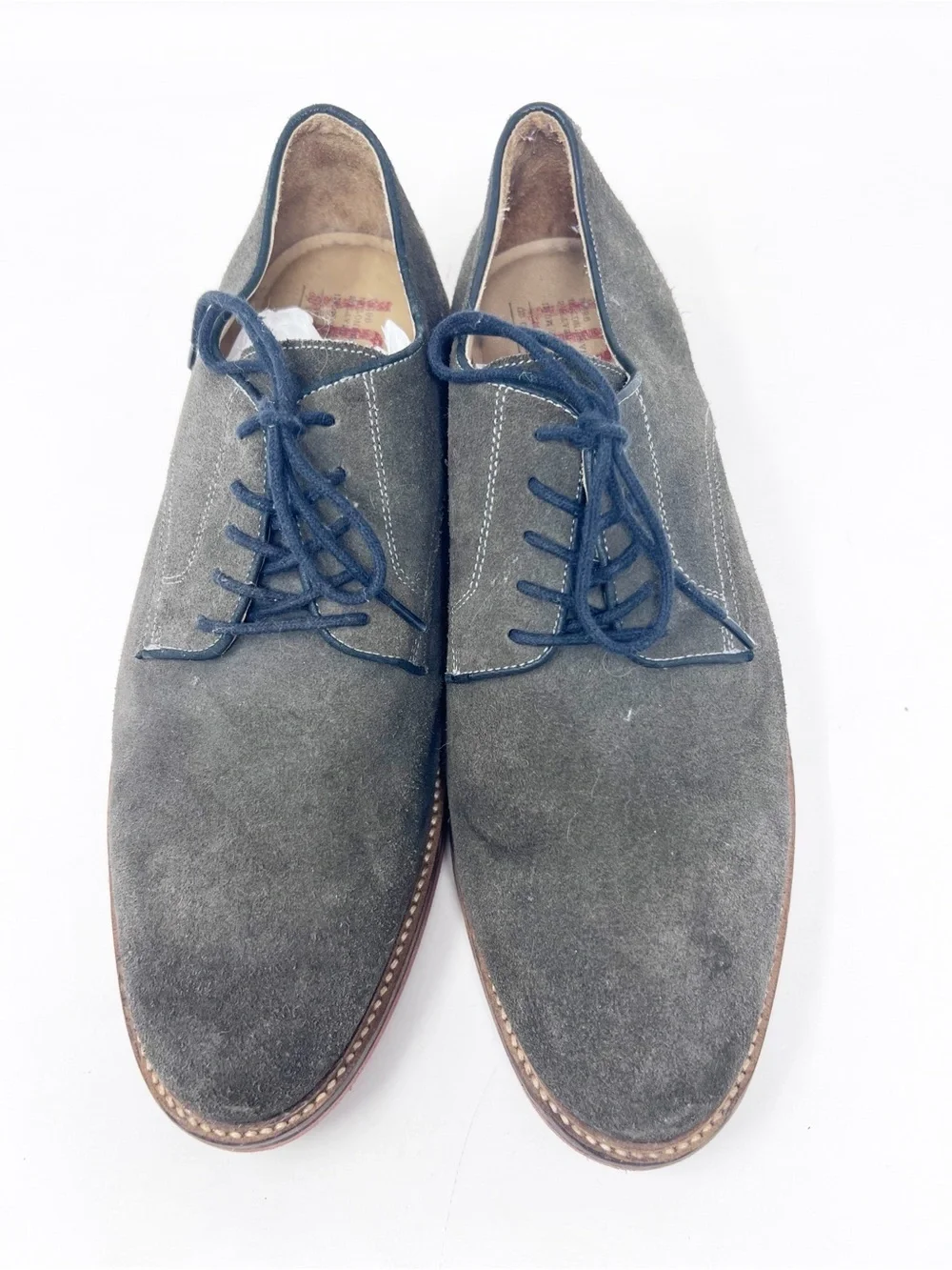 1901 NORDSTROM HOUSE LABEL BROWN GRAY SUEDE LACE UP OXFORD SHOES MENS 10.5